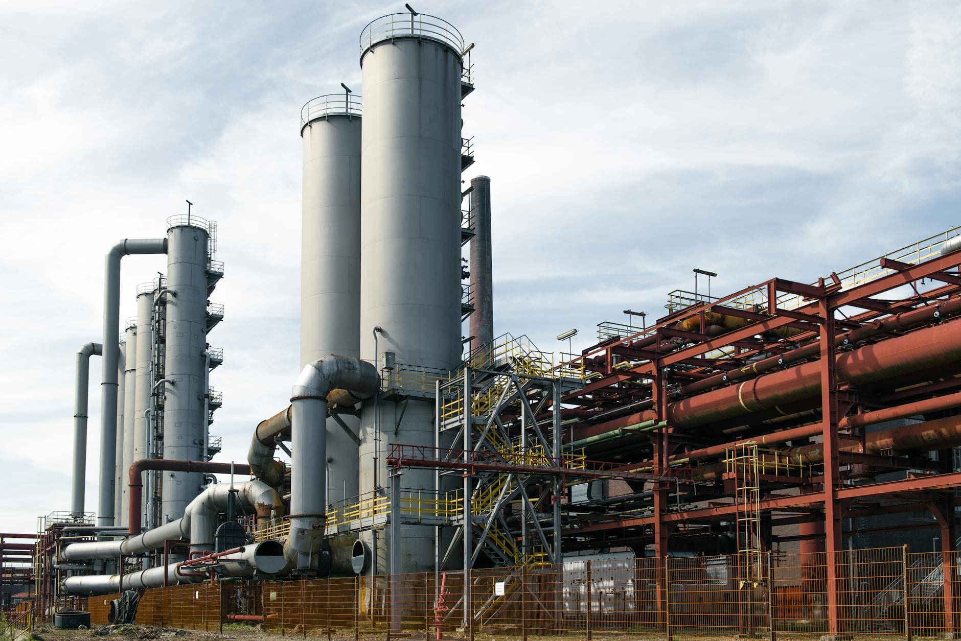 An industrial facility at the Zollverein UNESCO World Heritage Site in Essen, Germany.